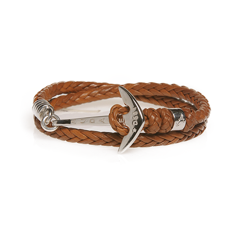 bracciale audace d551 2 giri color nocciola chiaro