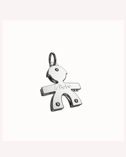 le bebe ciondoli mini maschio oro bianco lbb 045
