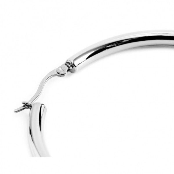 marlu mono orecchino acciaio cerchio diametro 2,6cm