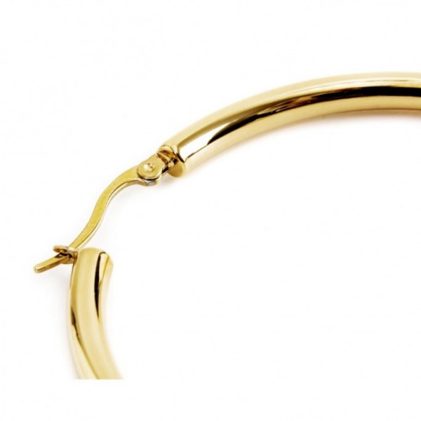 marlu mono orecchino pvd oro cerchio diametro 6,1cm