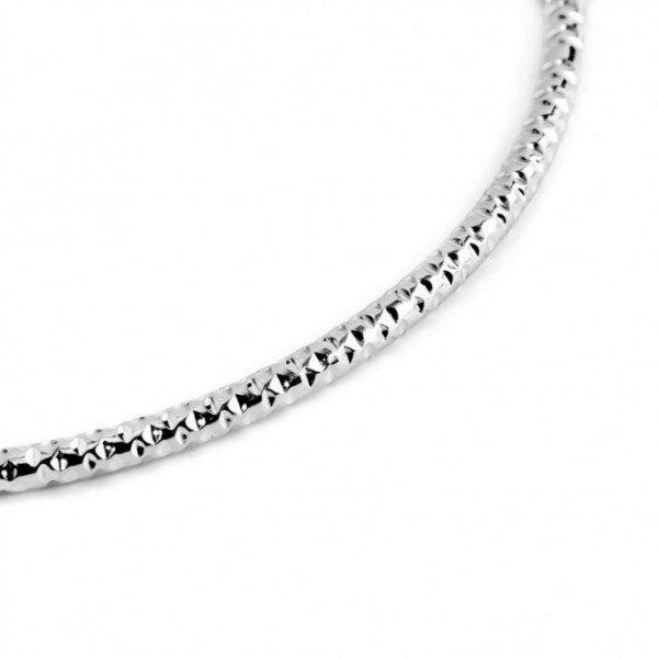 marlu mono orecchino cerchio acciaio martellato diametro 2,6cm