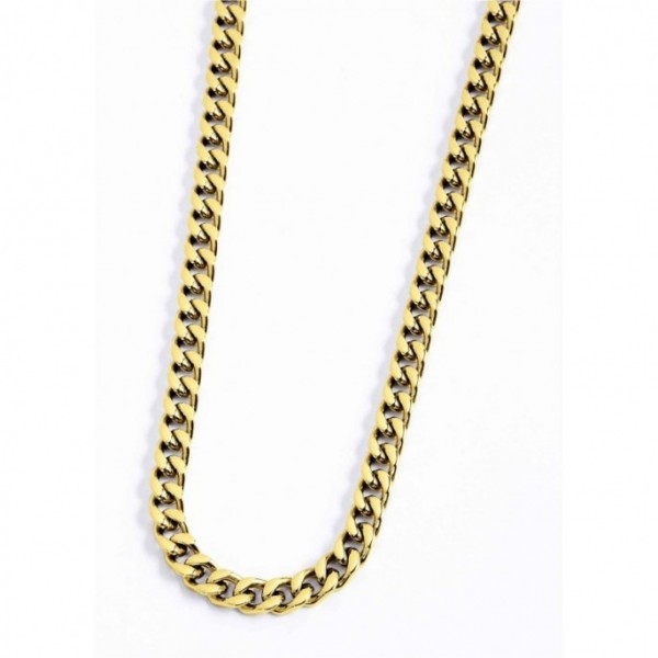 marlu catena uomo grumetta 8mm pvd oro: 2
