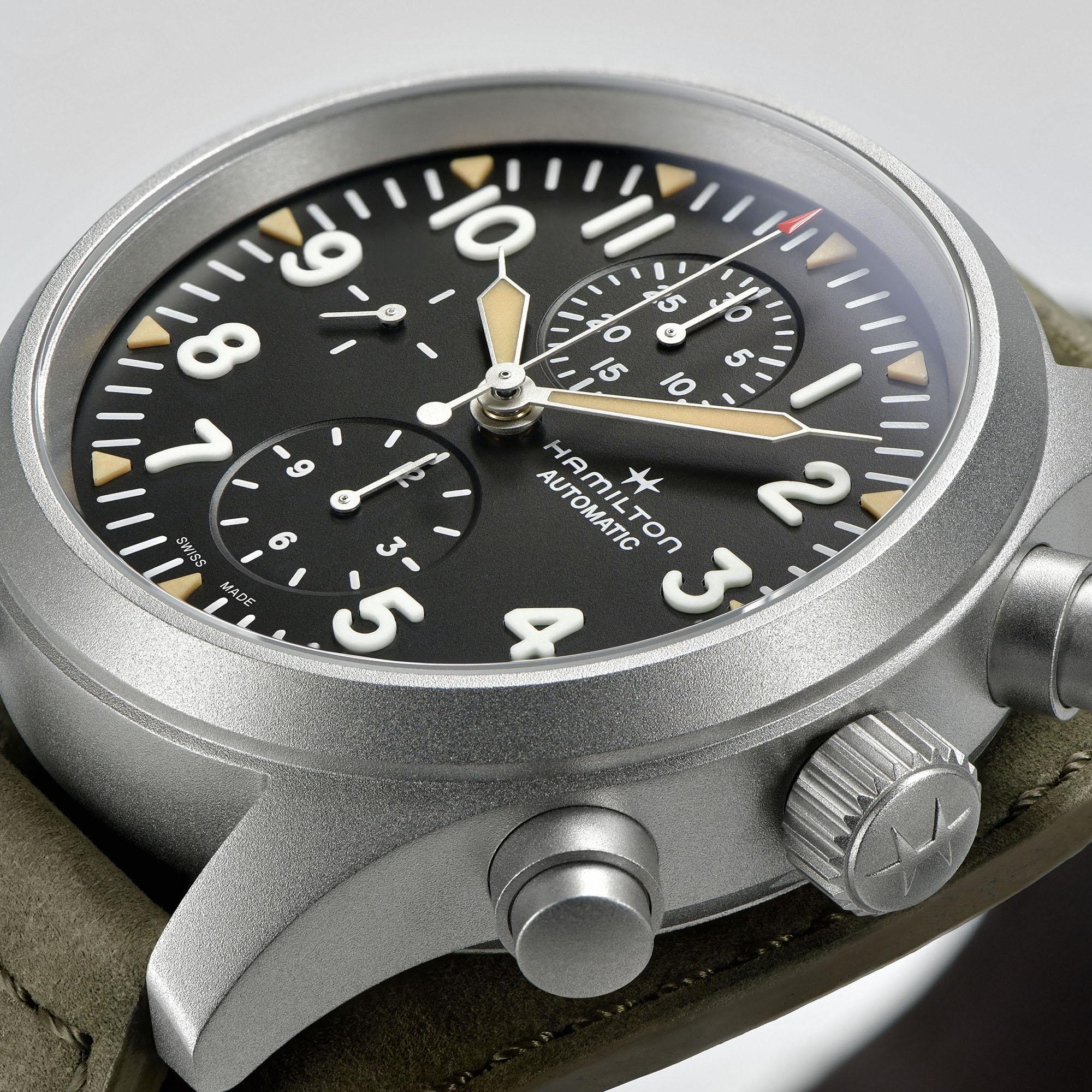 hamilton - khaki field auto chrono