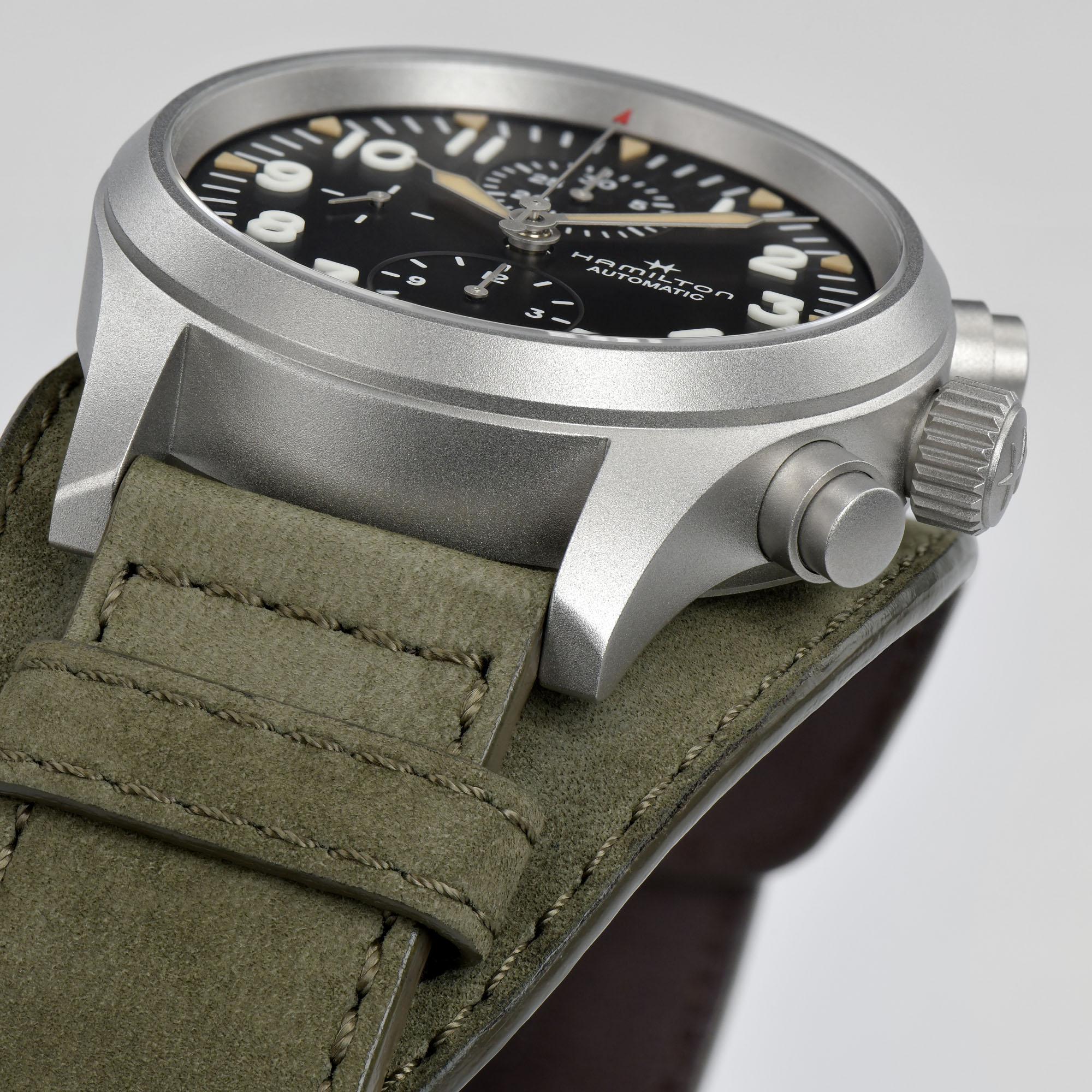 hamilton - khaki field auto chrono