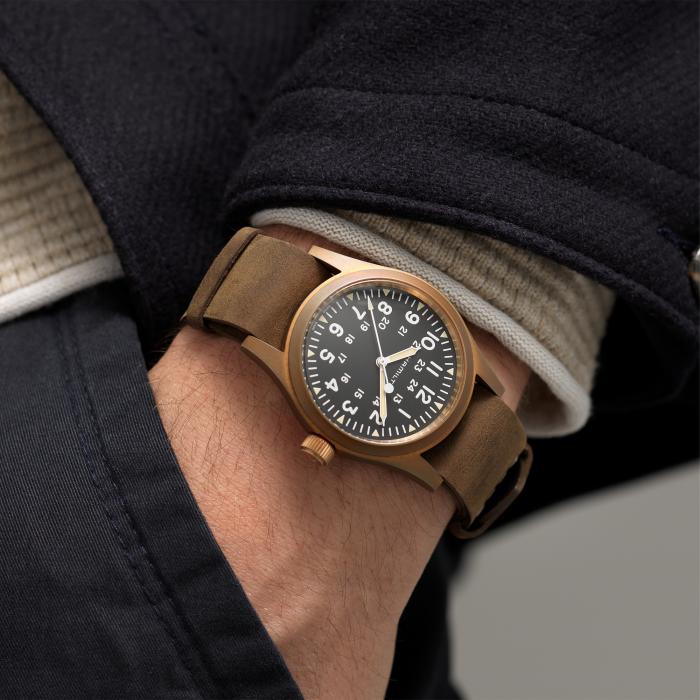 hamilton - khaki field mechanical bronze