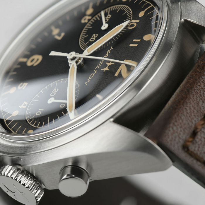 hamilton - khaki aviation pioneer mechanical chrono