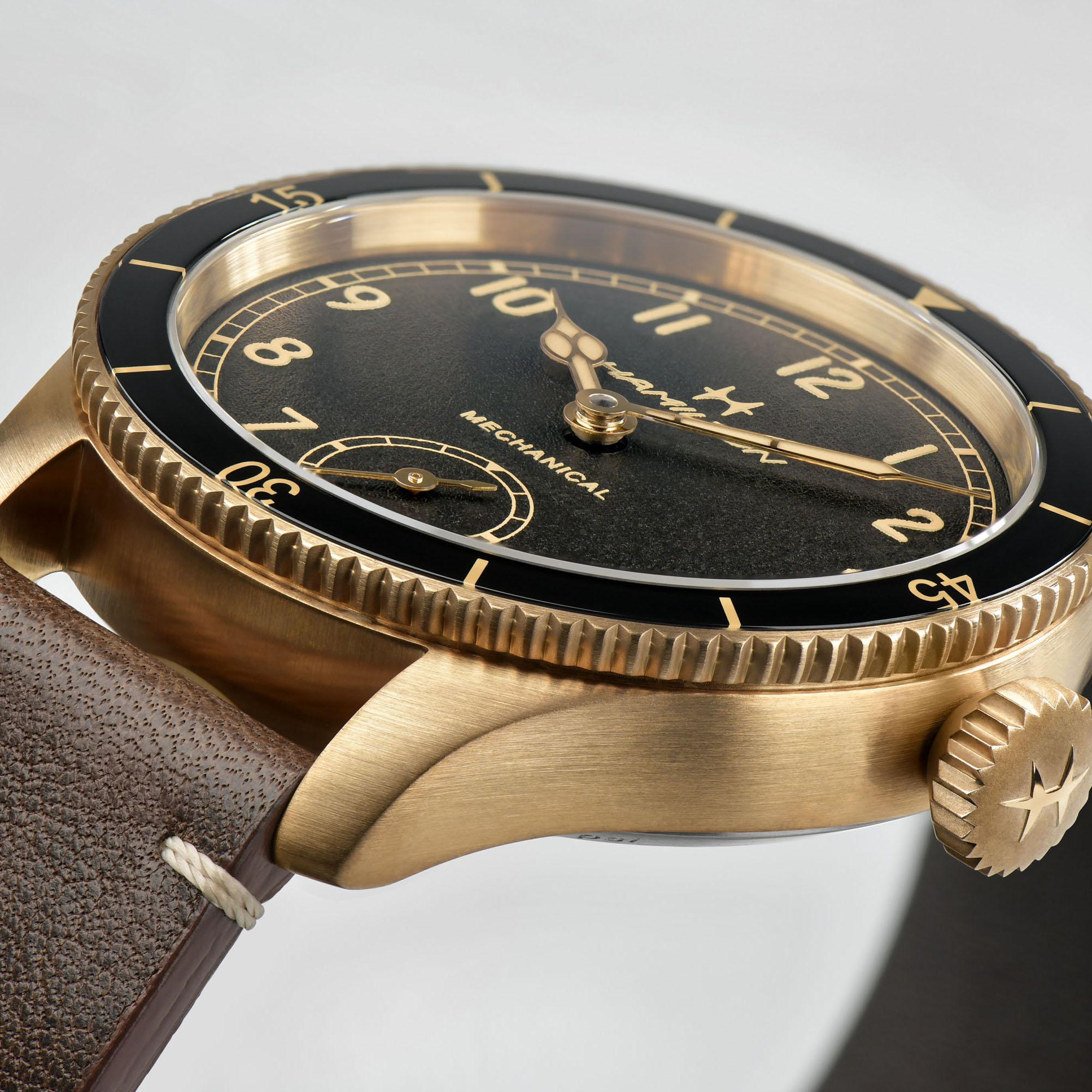 hamilton - khaki aviation pilot pioneer bronze