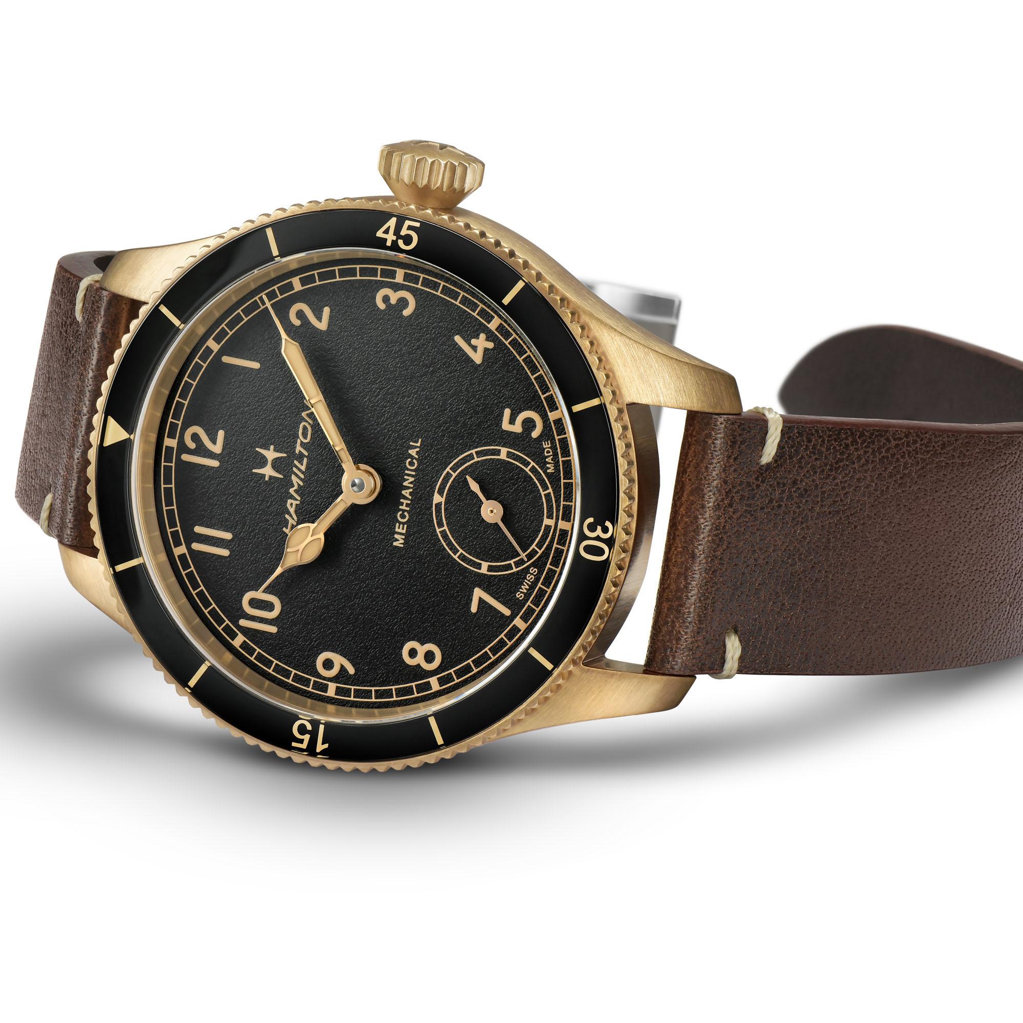 hamilton - khaki aviation pilot pioneer bronze
