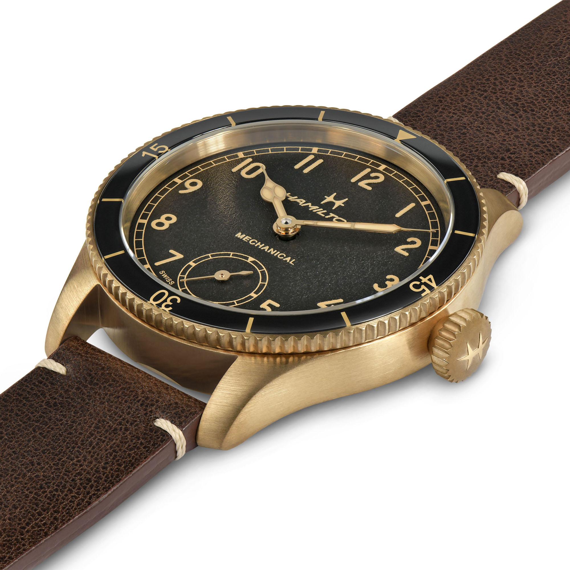hamilton - khaki aviation pilot pioneer bronze