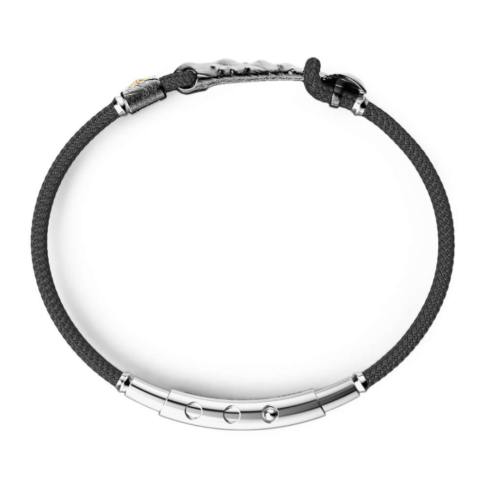 bracciale zancan in argento brunito con coda di sirena: 2