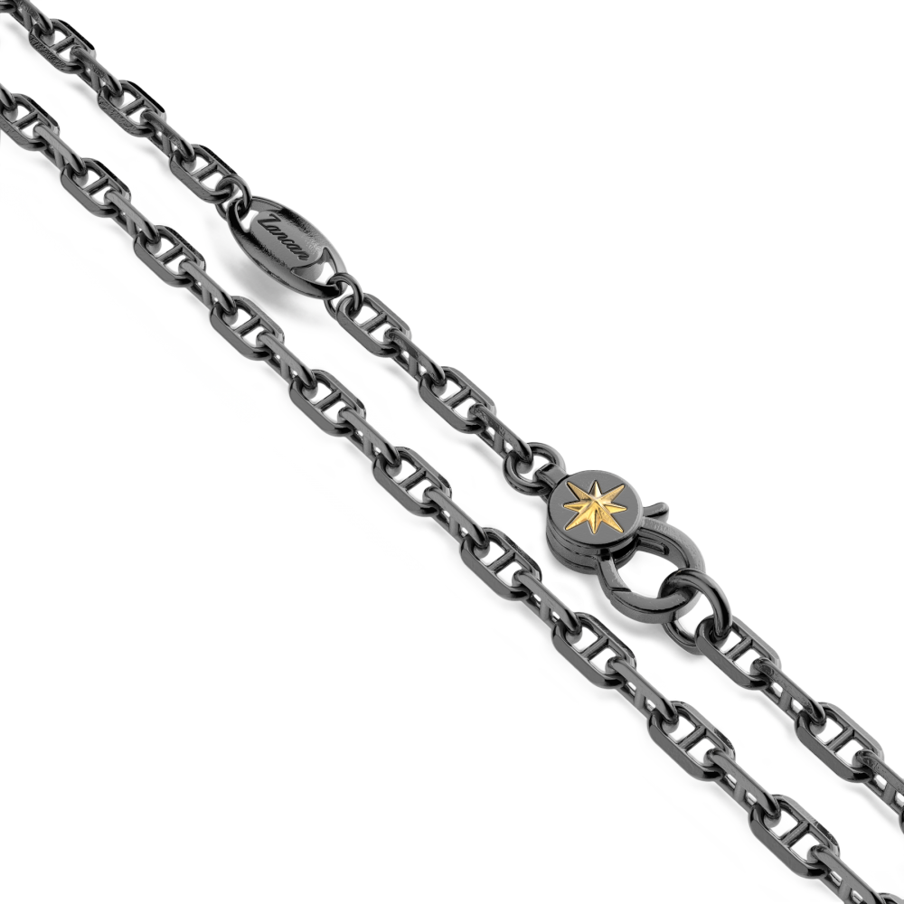 collana in argento con pendente ad ancora e sirena: 4