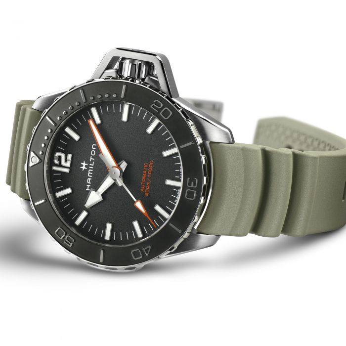 hamilton - khaki navy frogman auto