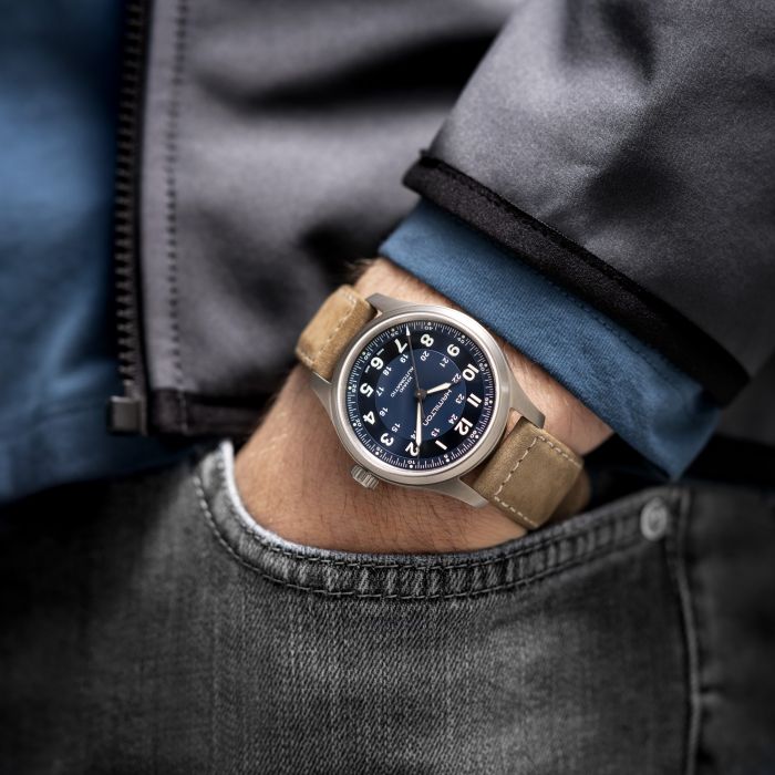 hamilton - khaki field titanium auto