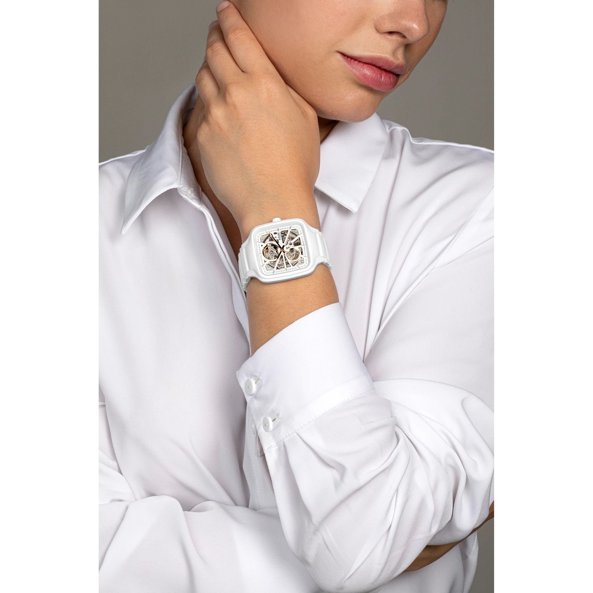 rado - true square automatic open heart
