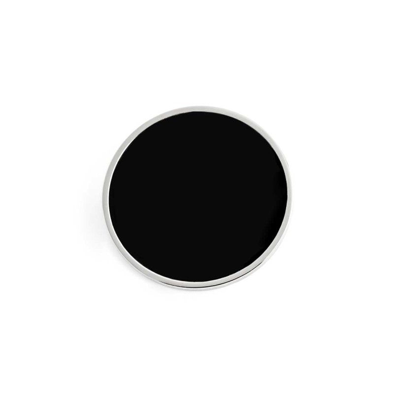 marlu - piastrina tonda smalto nero changy