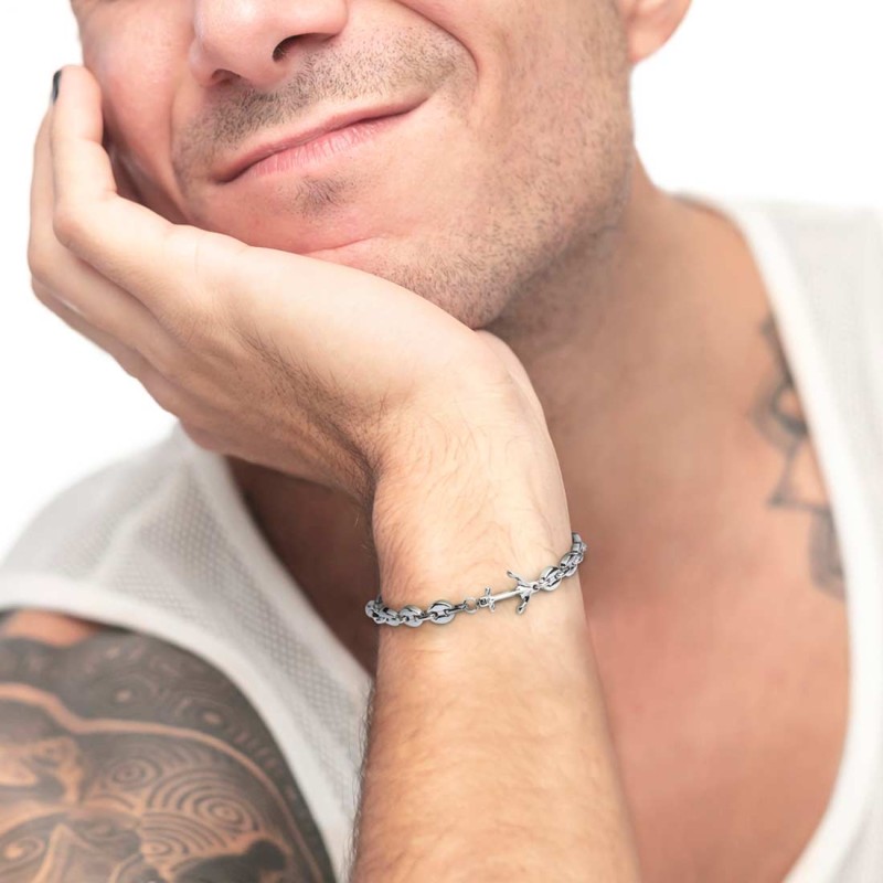 marlu - bracciale con ancora catena marine: 2