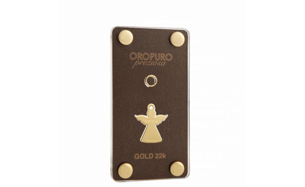 ciondolo angelo in oro 22k h 19mm: 2