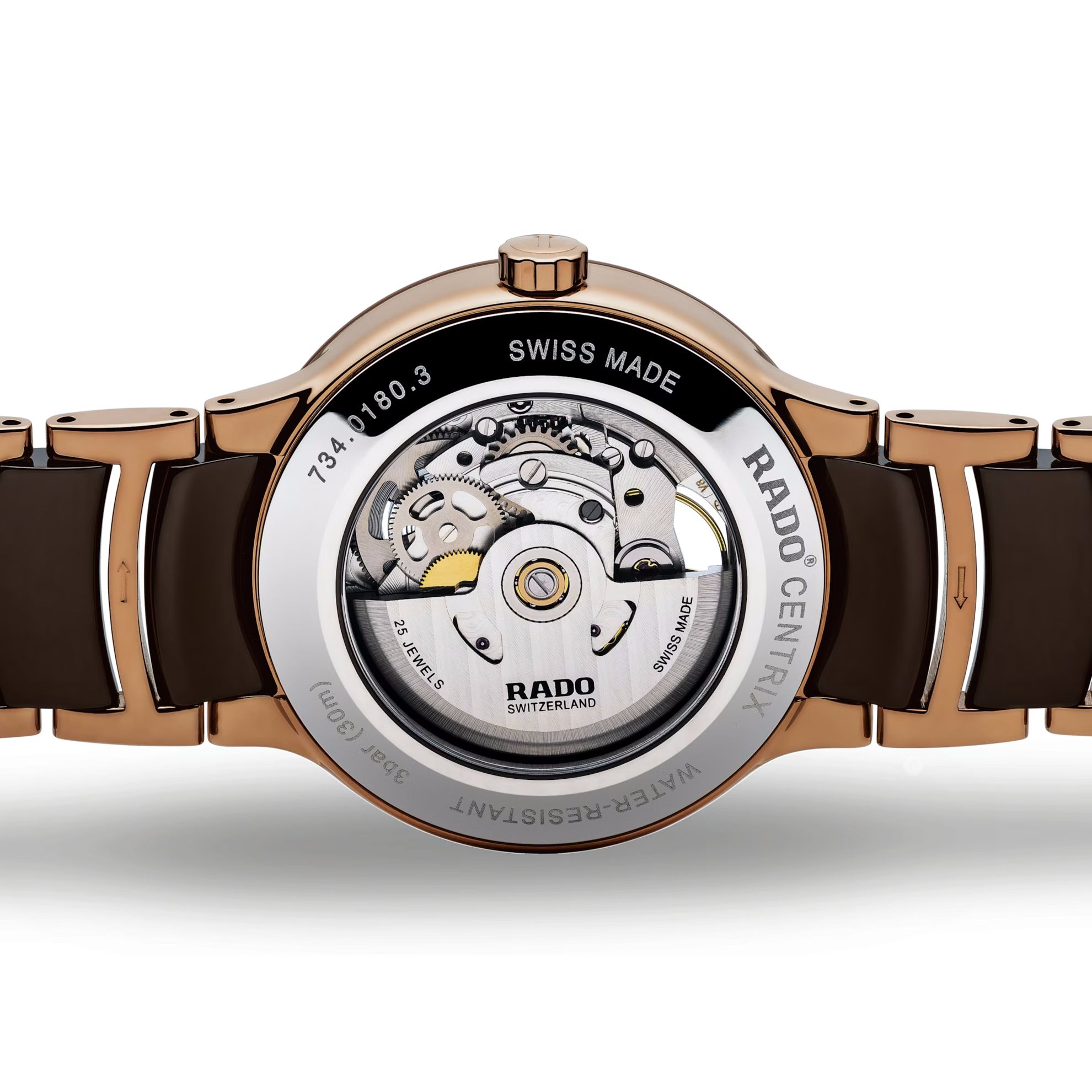rado centrix automatic open heart