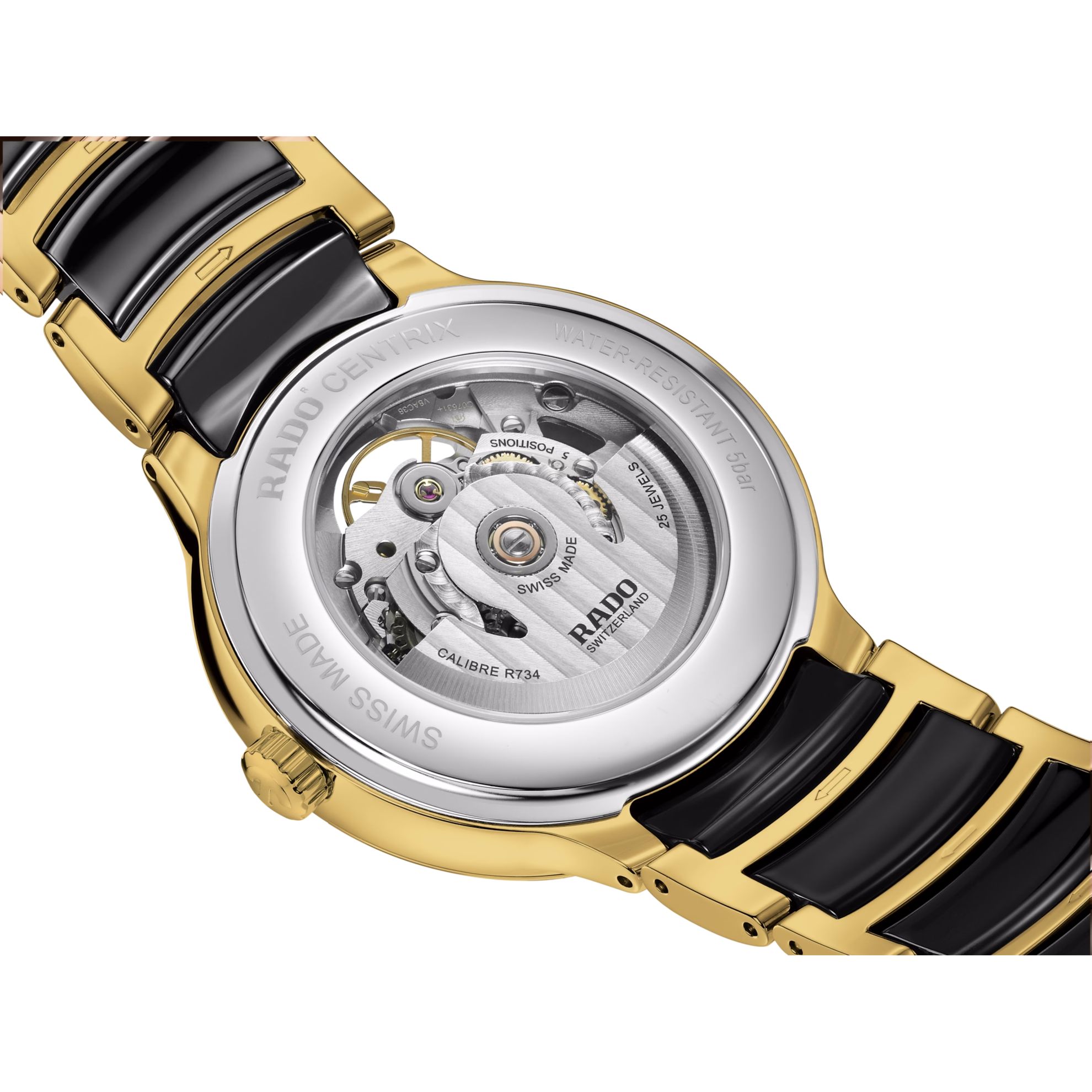 rado centrix automatic open heart
