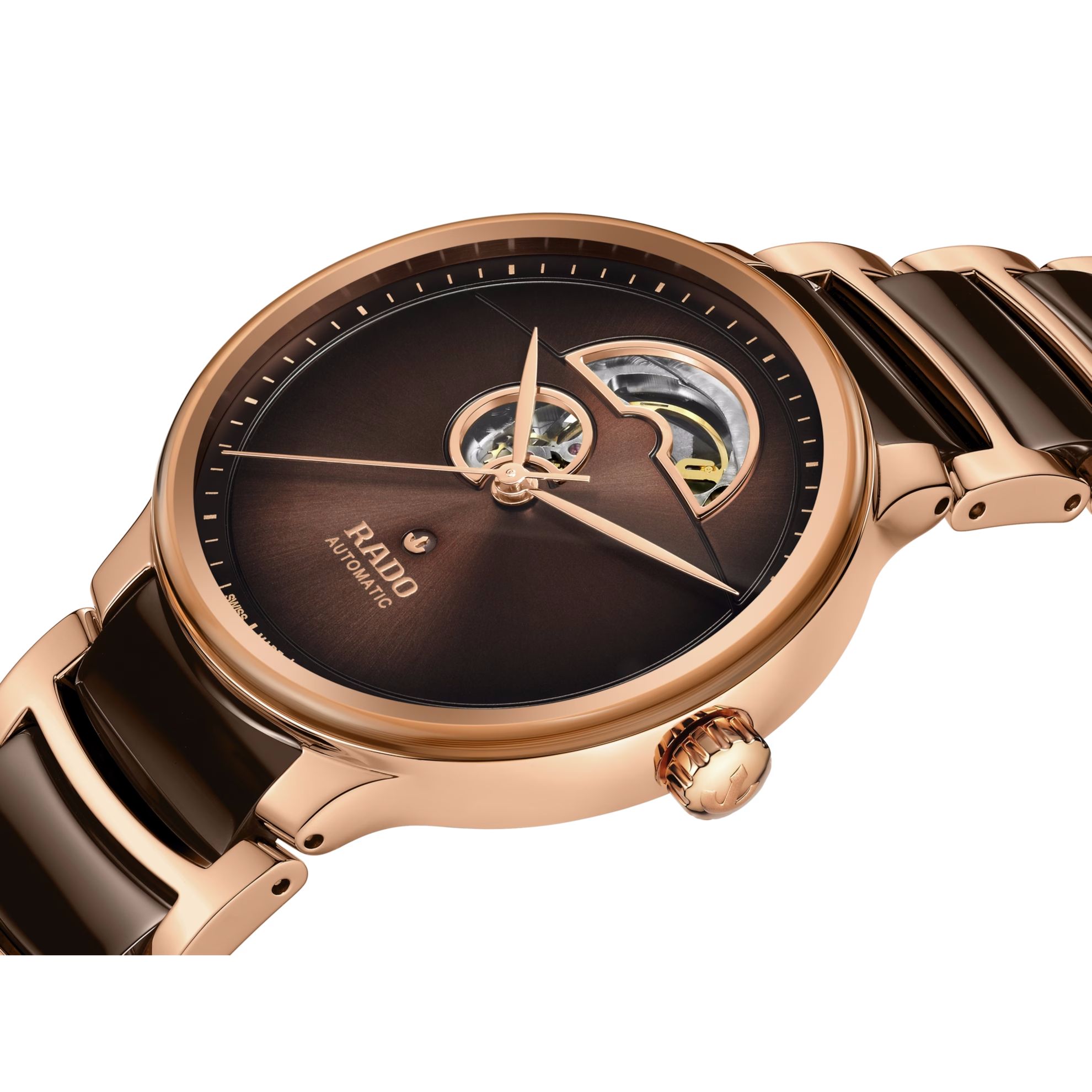 rado centrix automatic open heart