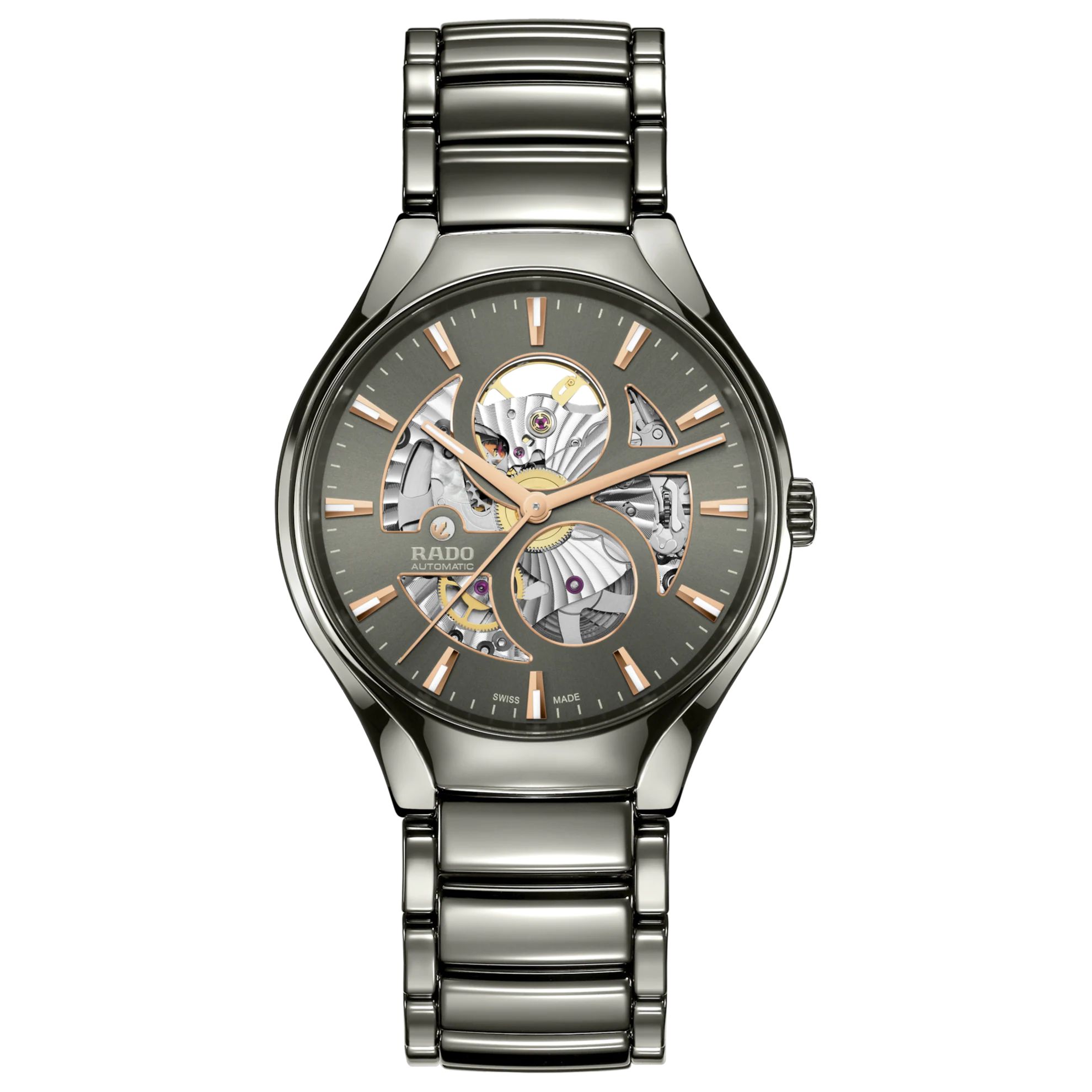rado true round automatic open heart