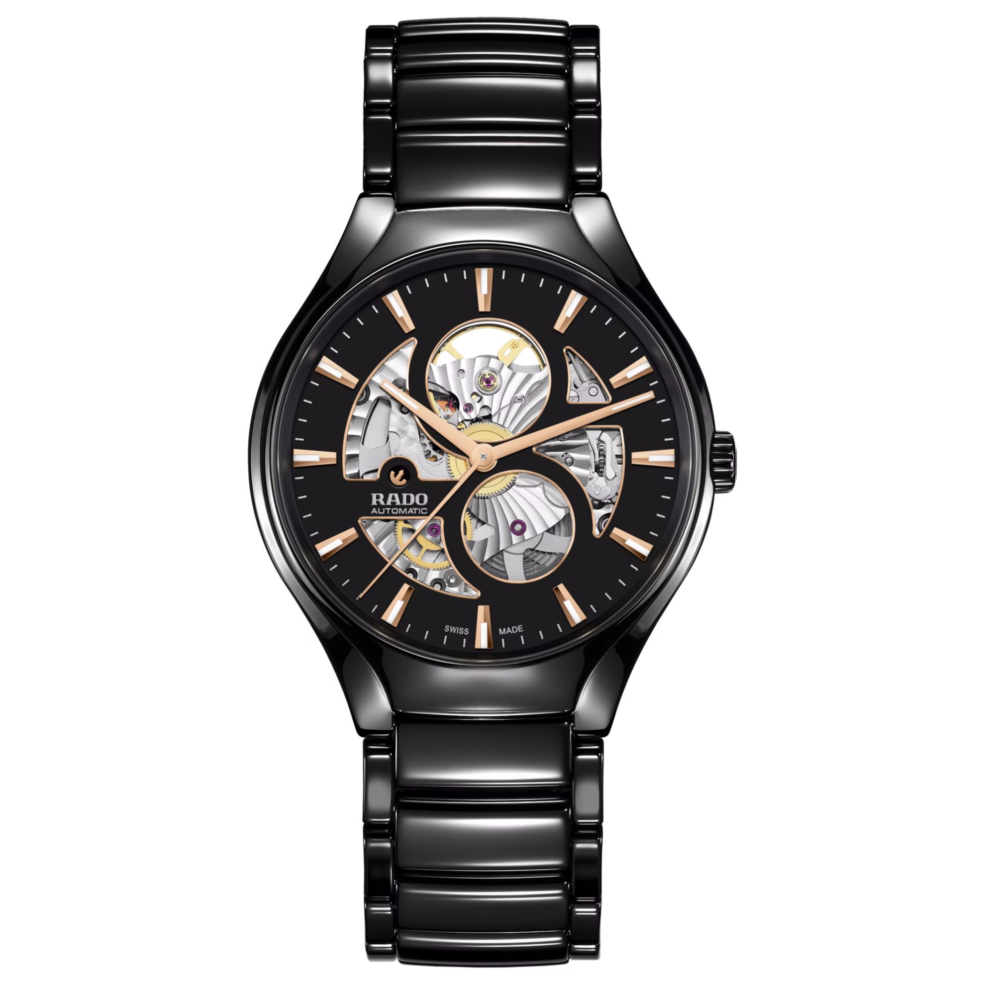 rado true round automatic open heart