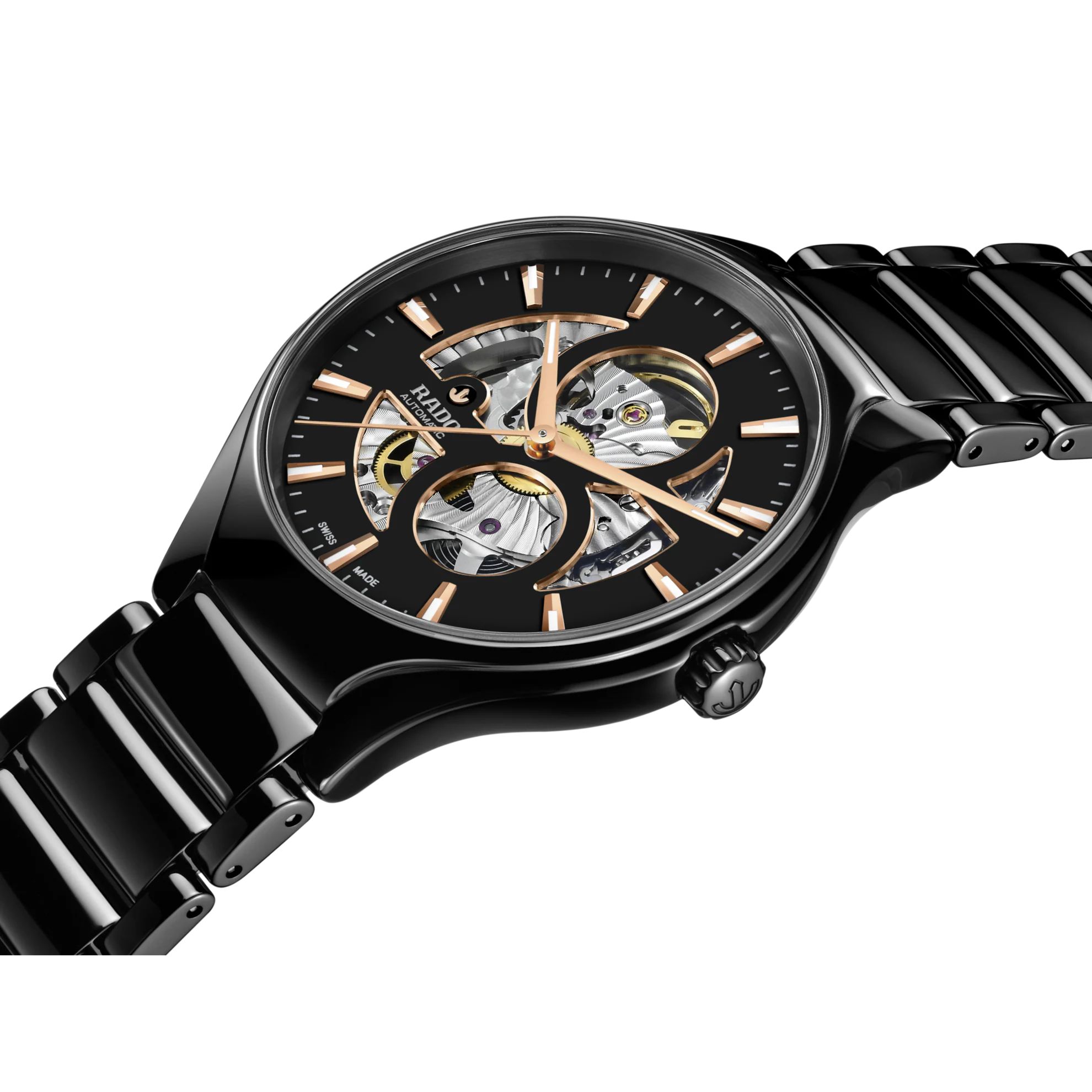rado true round automatic open heart