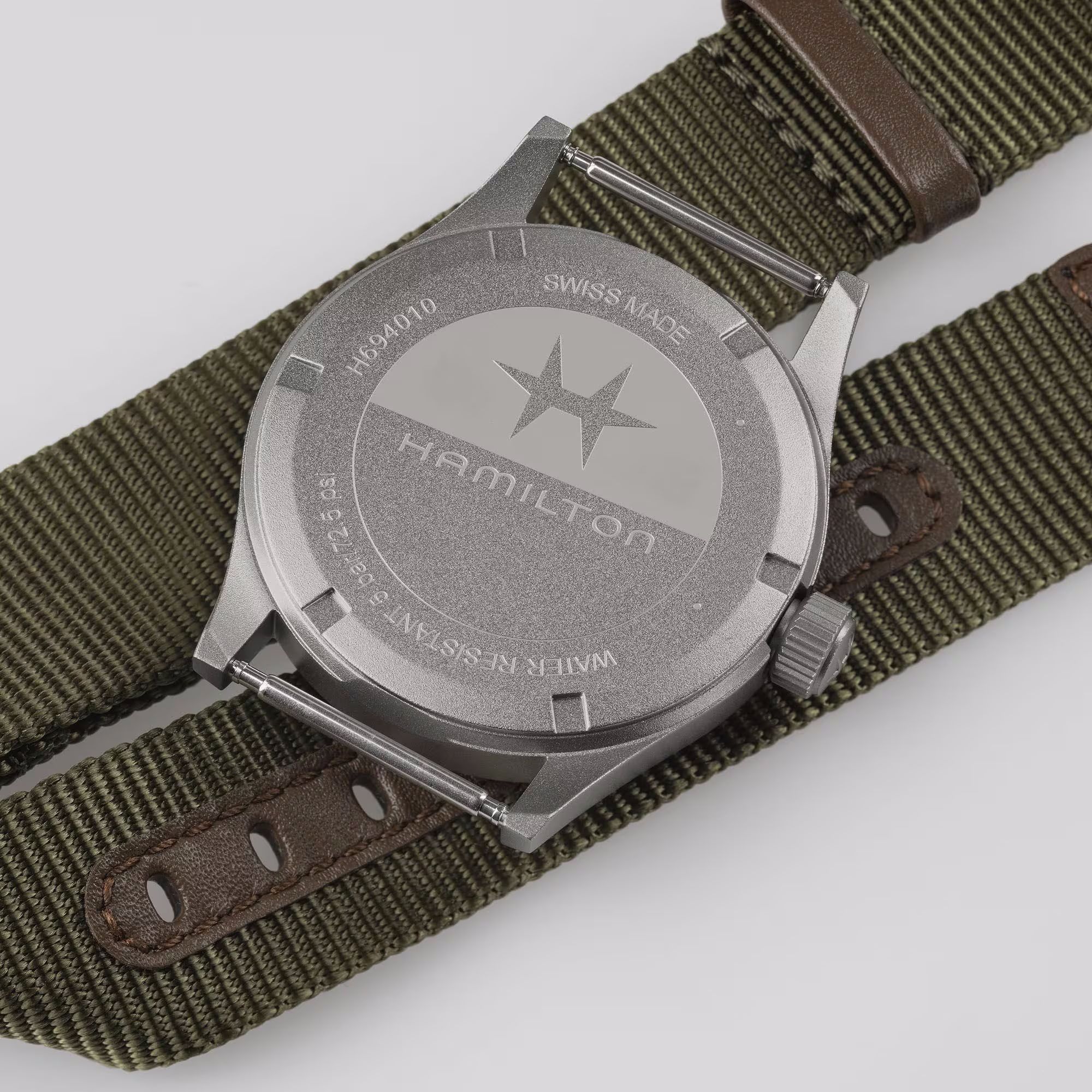 hamilton khaki field quartz 38 mm quadrante nero