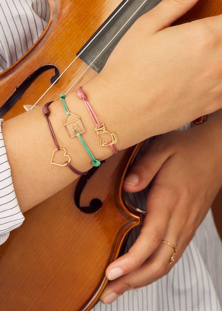 corazon bracciale corda: 4