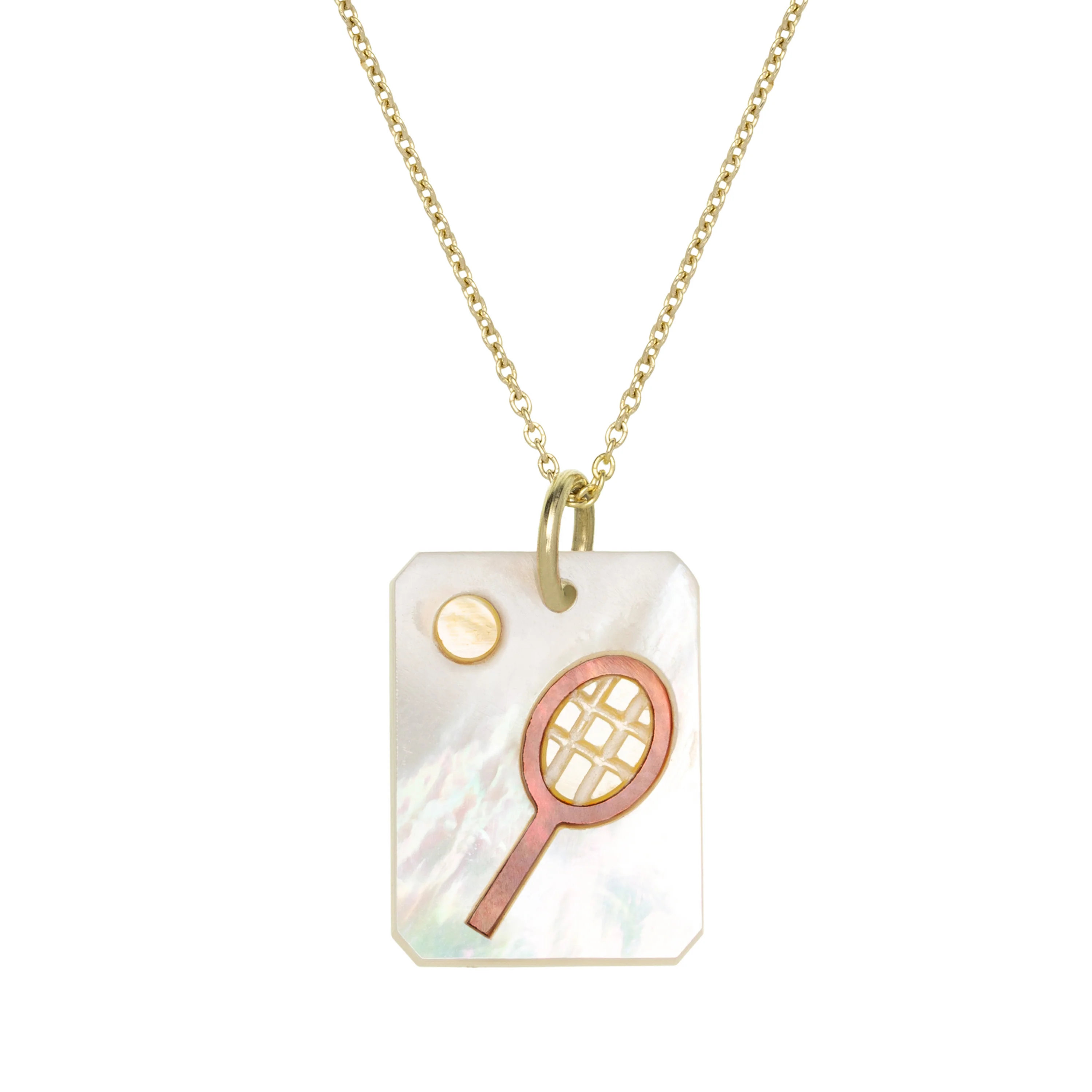 collana cameo tennis madreperla