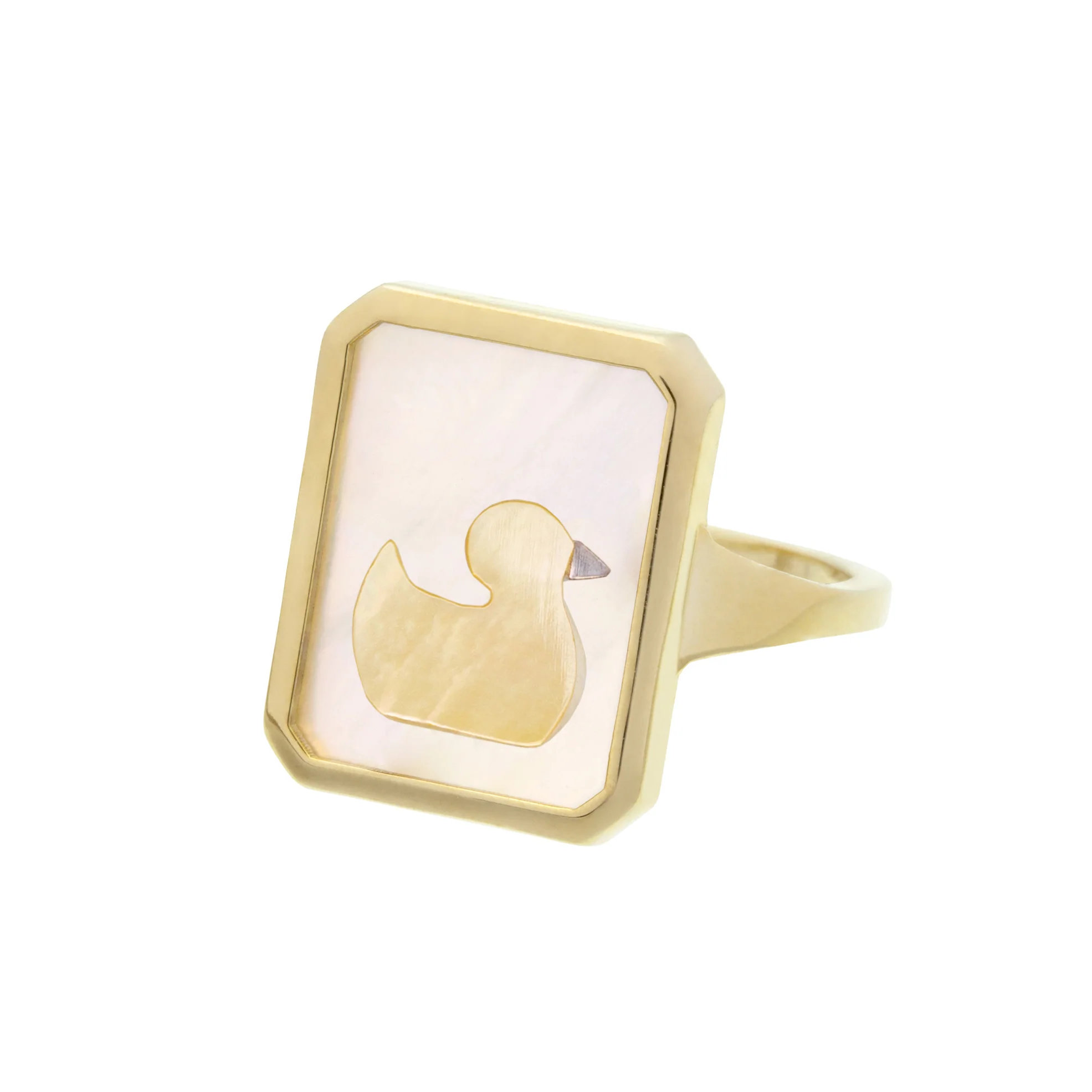 anello cameo madreperla patito
