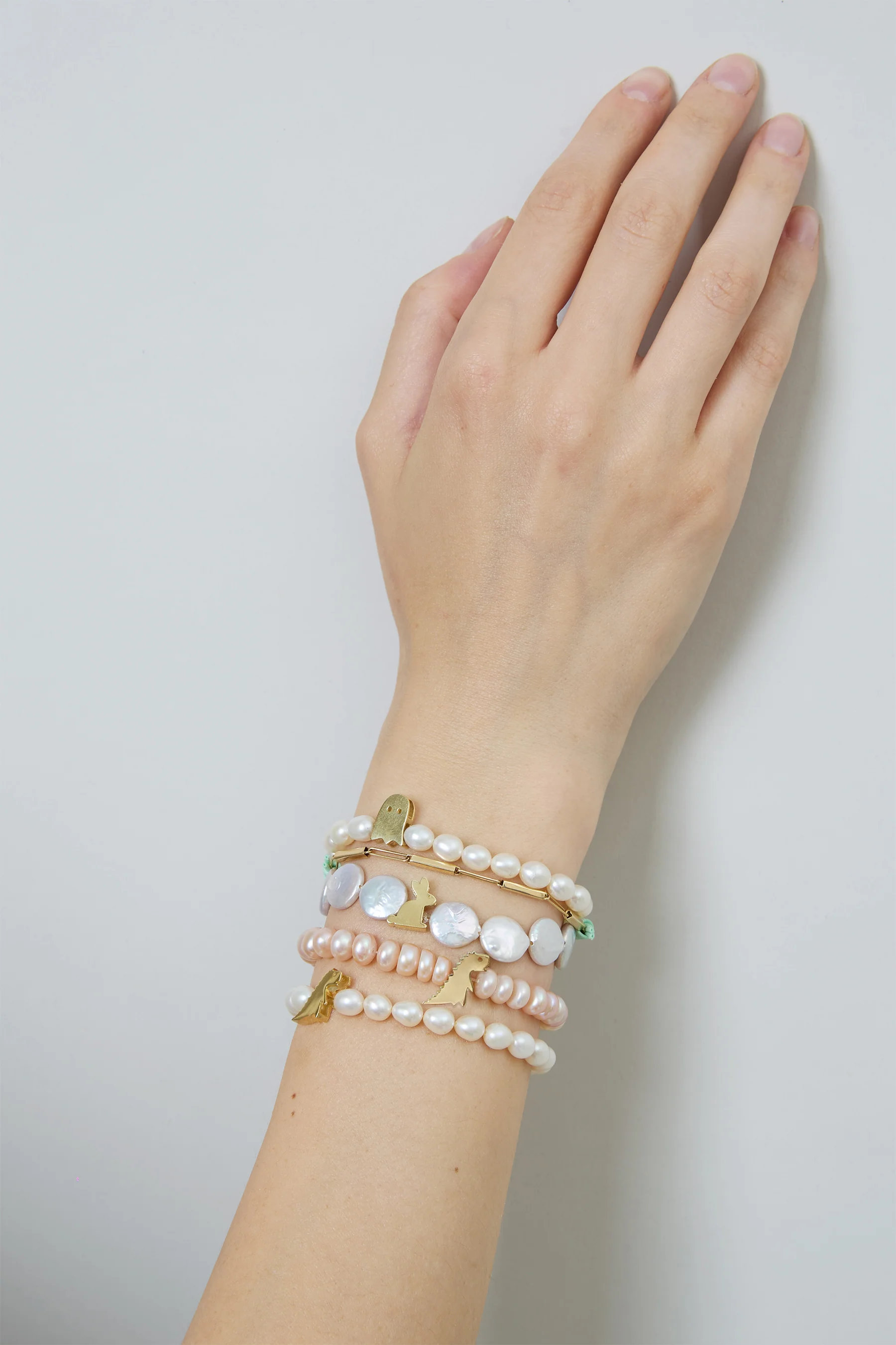 bracciale bold perla ovale dino