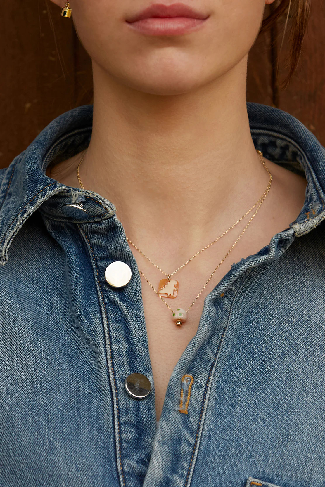 mini cameo dino collana