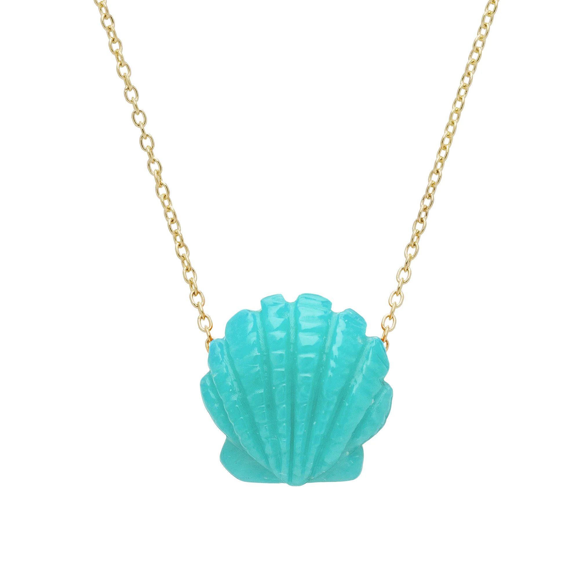 concha turchese collana