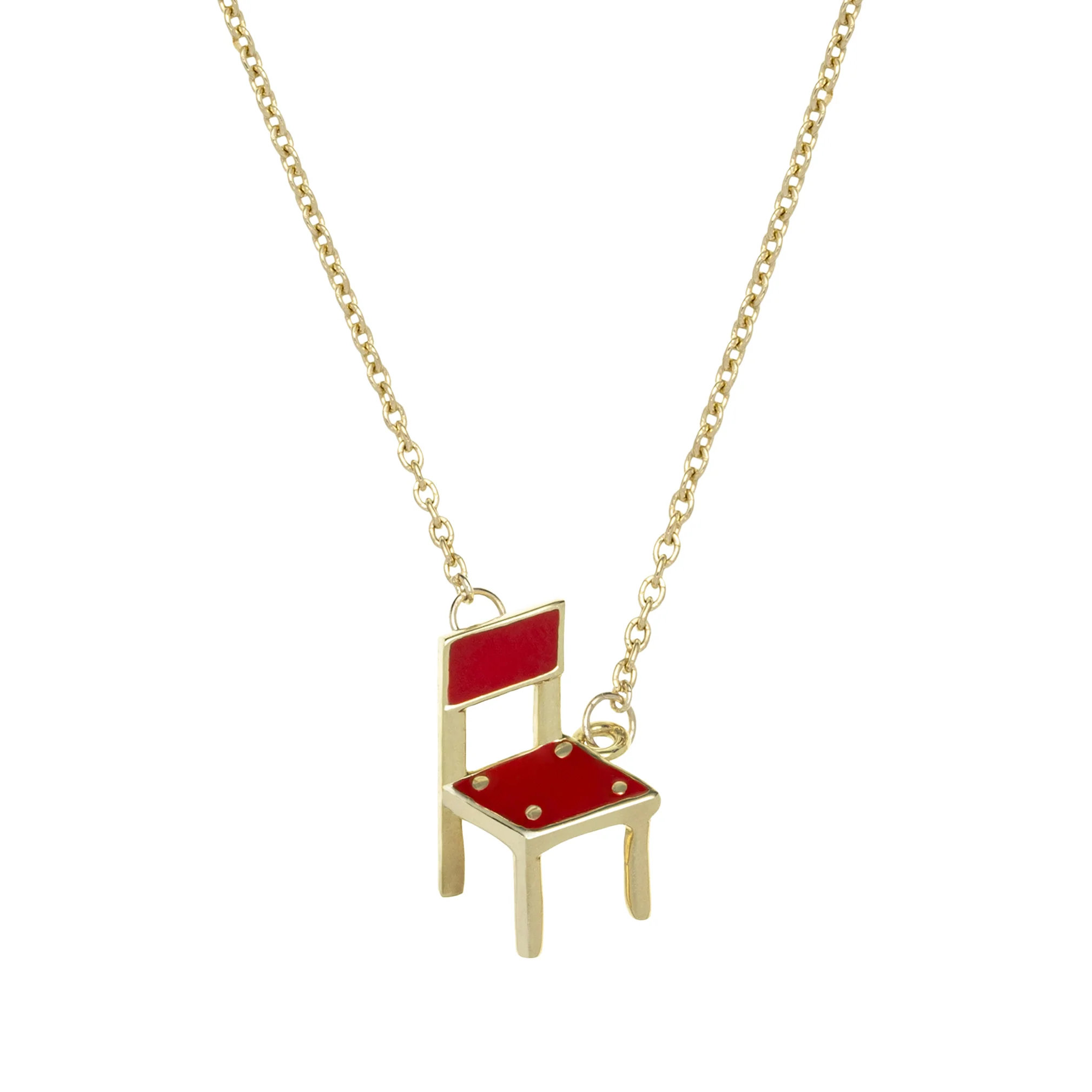 chair smalto rosso collana