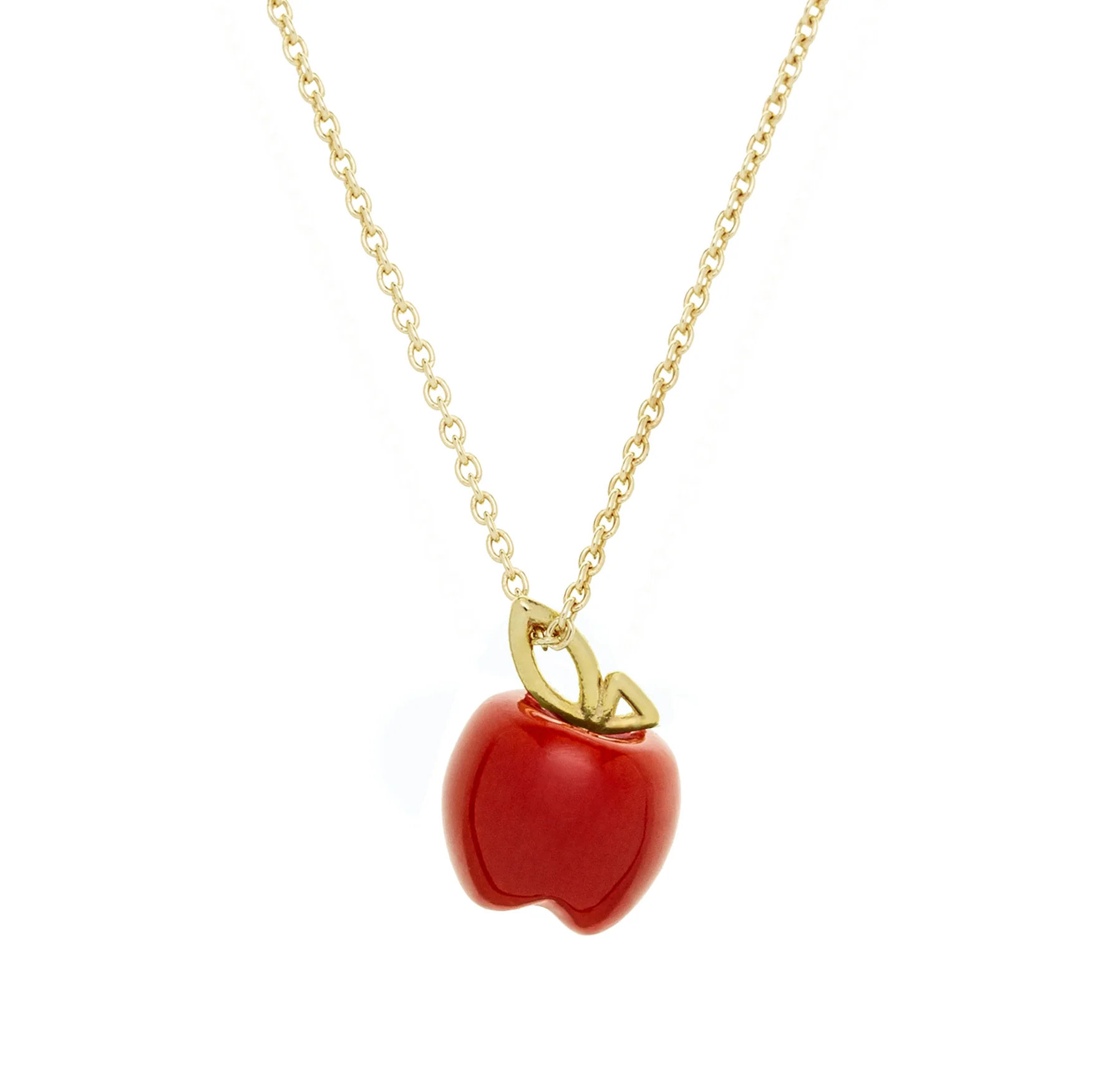 apple corallo rosso collana
