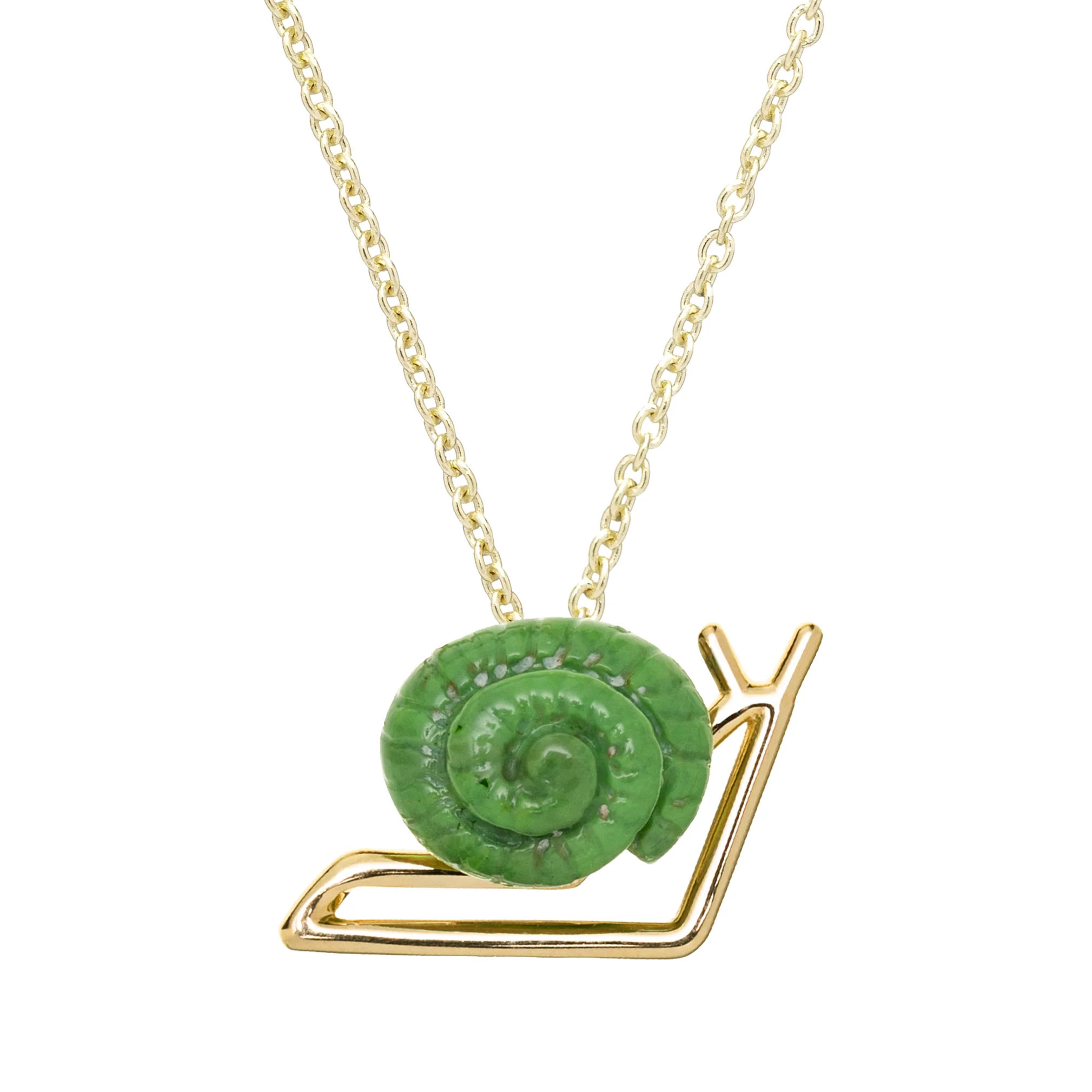 caracol green collana
