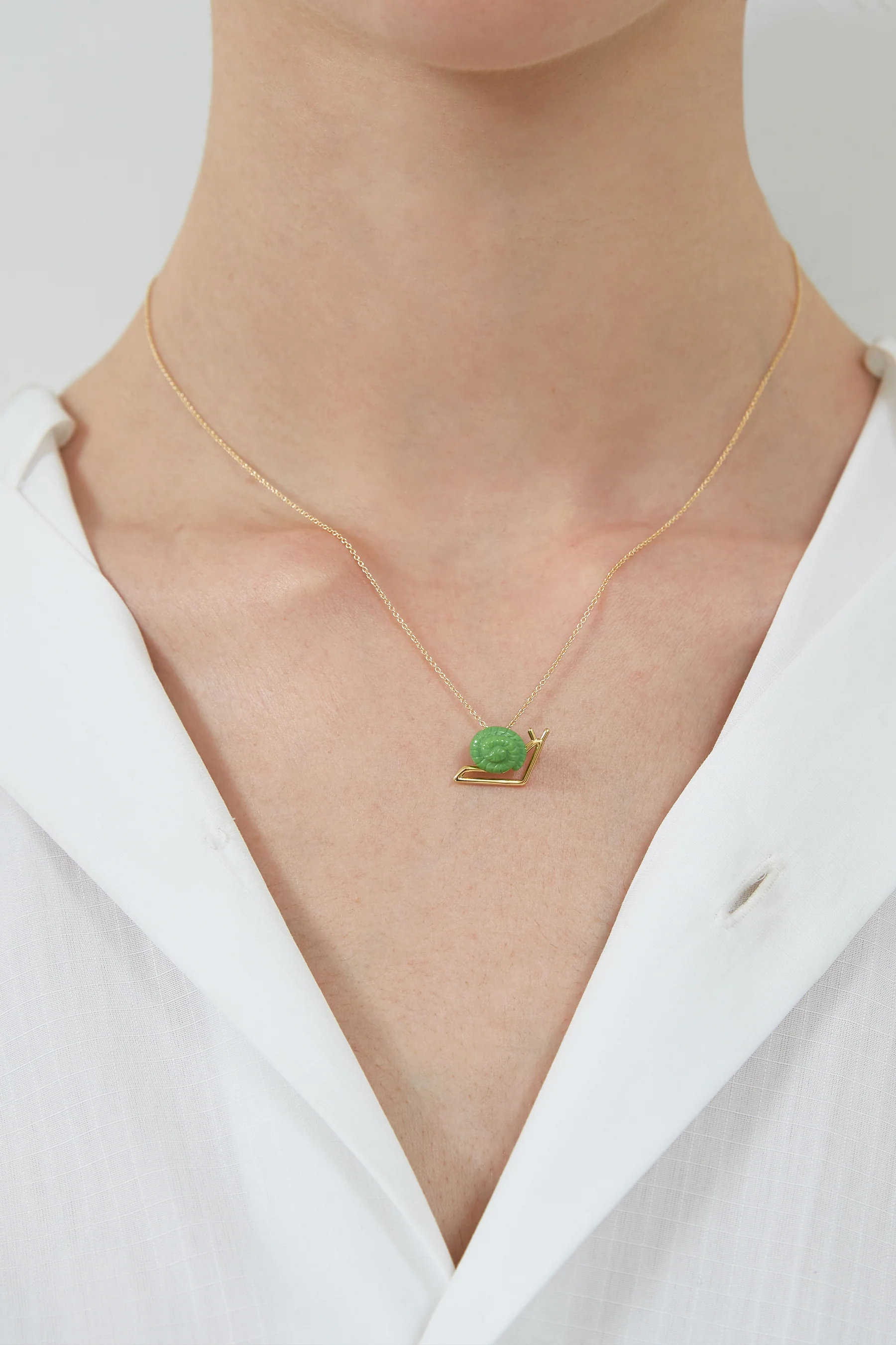 caracol green collana