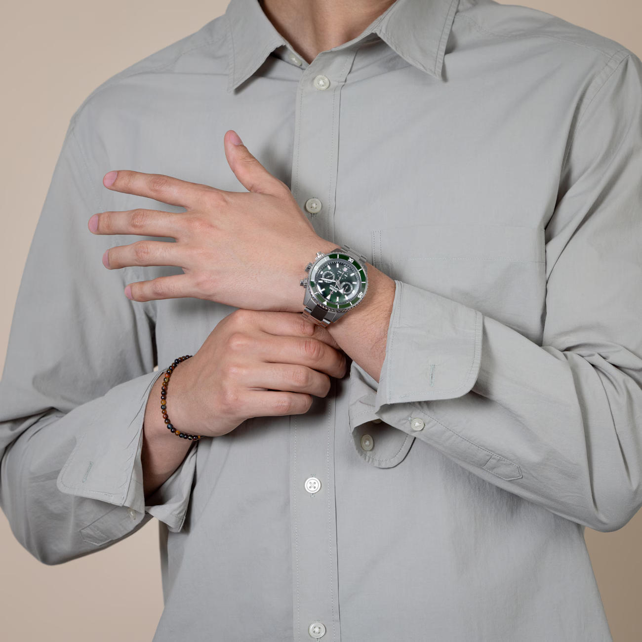 captain cook high-tech ceramic automatic chronograph