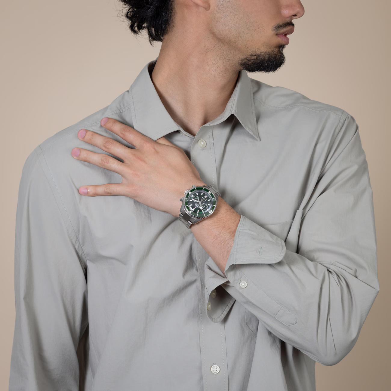 captain cook high-tech ceramic automatic chronograph