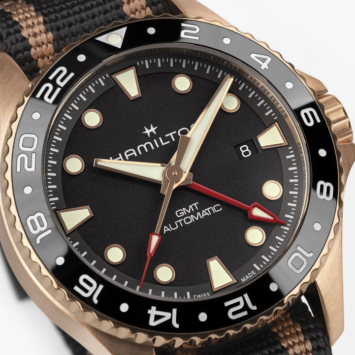 khaki navy scuba gmt automatic 43mm bronzo