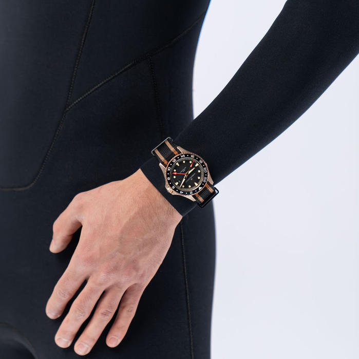 khaki navy scuba gmt automatic 43mm bronzo