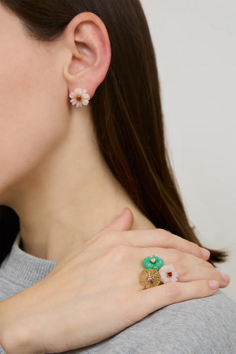 blossom opale rosa anello
