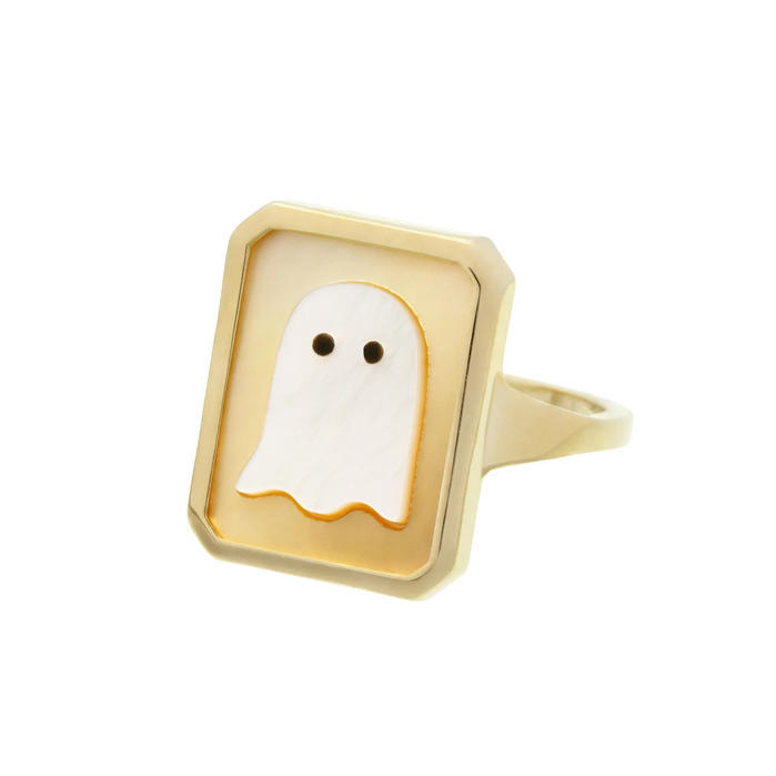 cameo perla fantasma anello