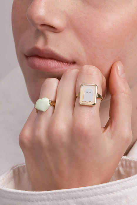 cameo perla fantasma anello